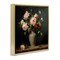 Stupell Industries Vintage Bunches in Vase Framed Floater Canvas Wall Art Design by Lazar Studio